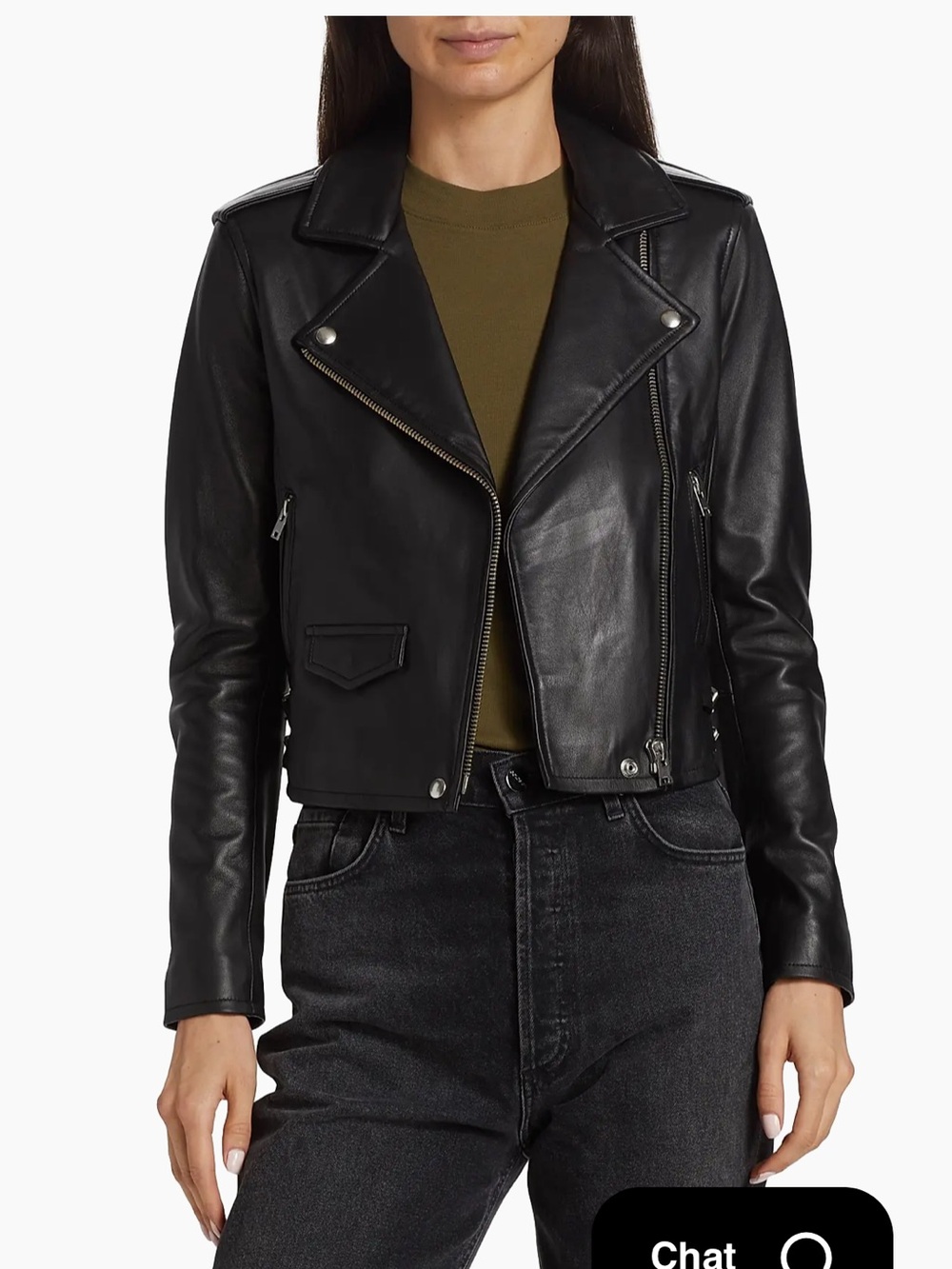 IRO Hana Leather Moto Jacket